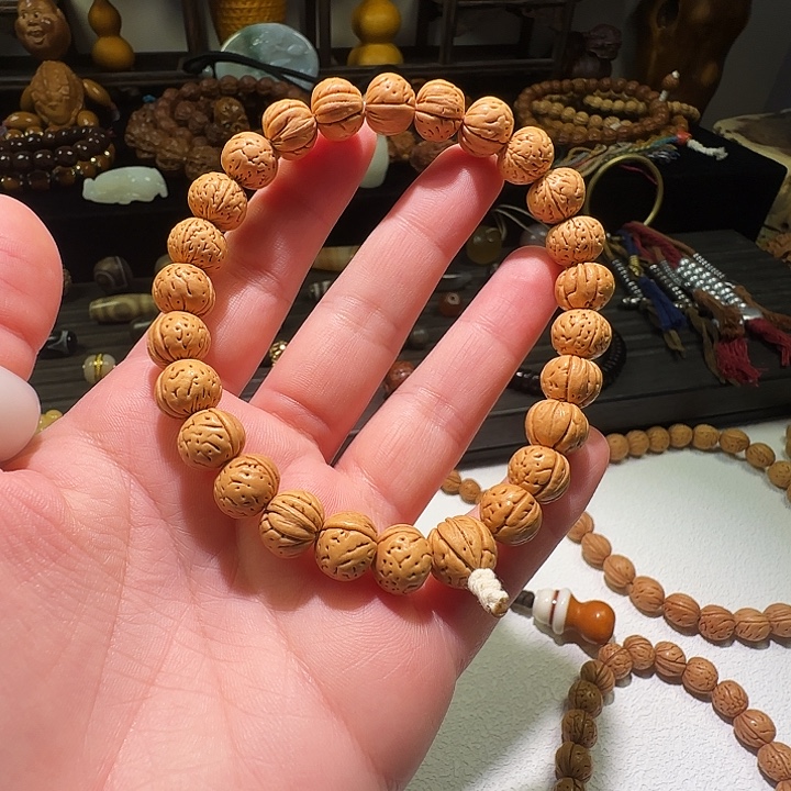 扒***了吊坠桃核桃核手串