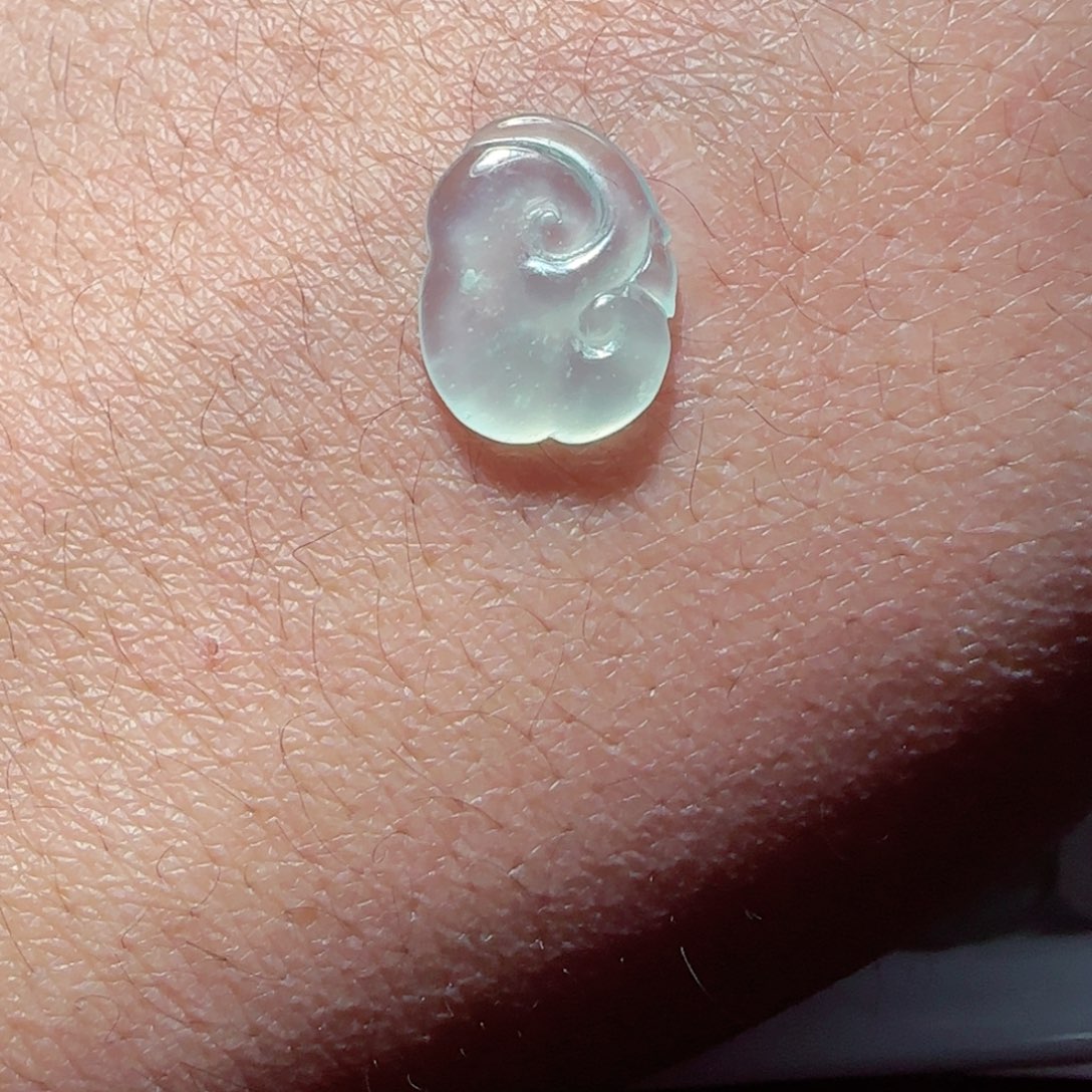 天***难定制翡翠未镶嵌天然翡翠如意