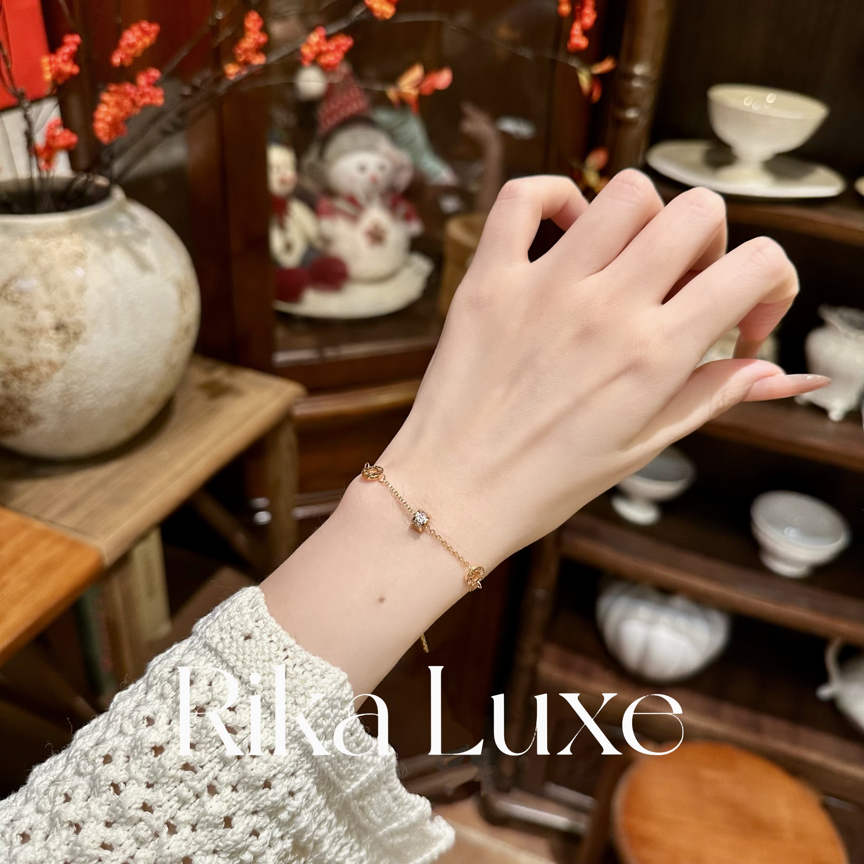 铜合金手链 镀K金高定小蛮腰系列 轻奢气质时尚百搭手链