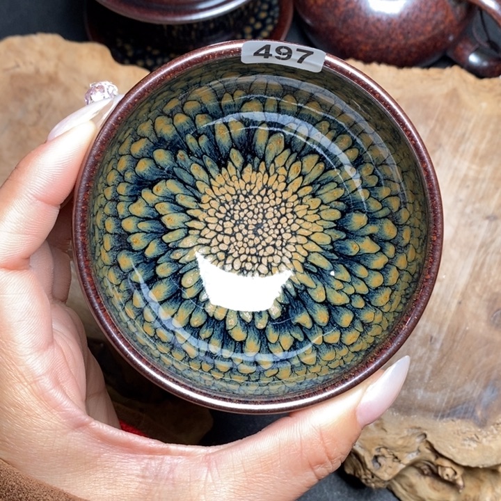 茶盏建窑建盏主人杯497