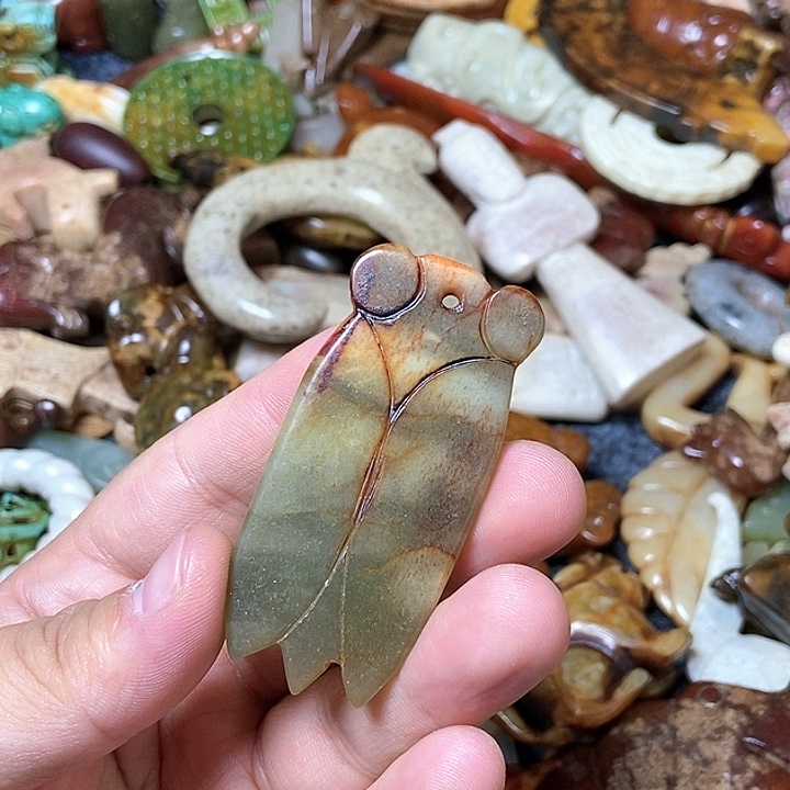 和田玉未镶嵌颈饰148