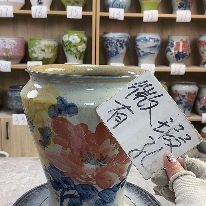 缸3xc景德镇陶瓷花盆