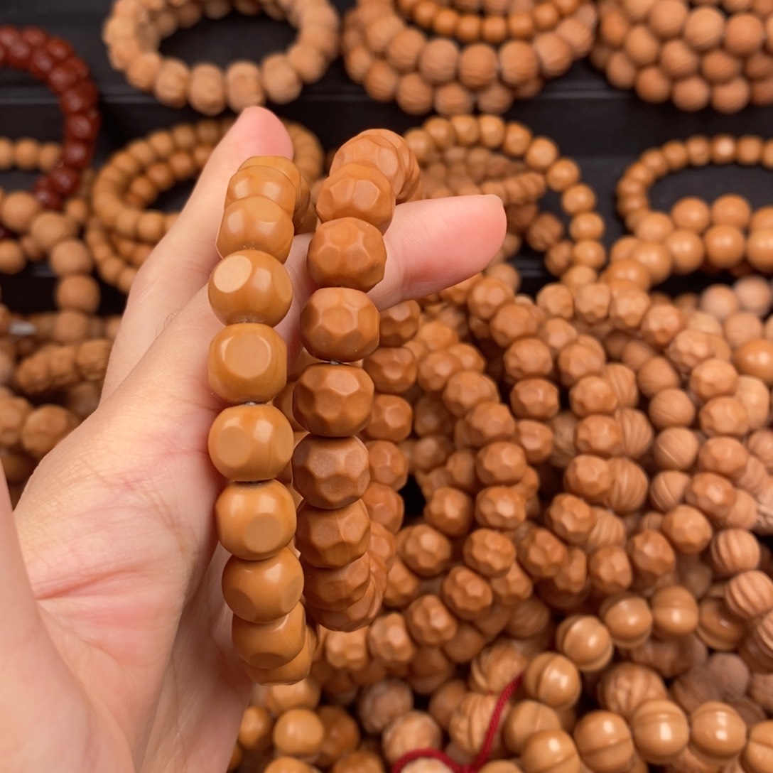 X***】文玩核桃手串无相奶酪 六方