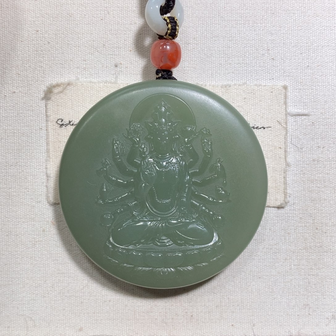 和田玉（糖玉）颈饰未镶嵌