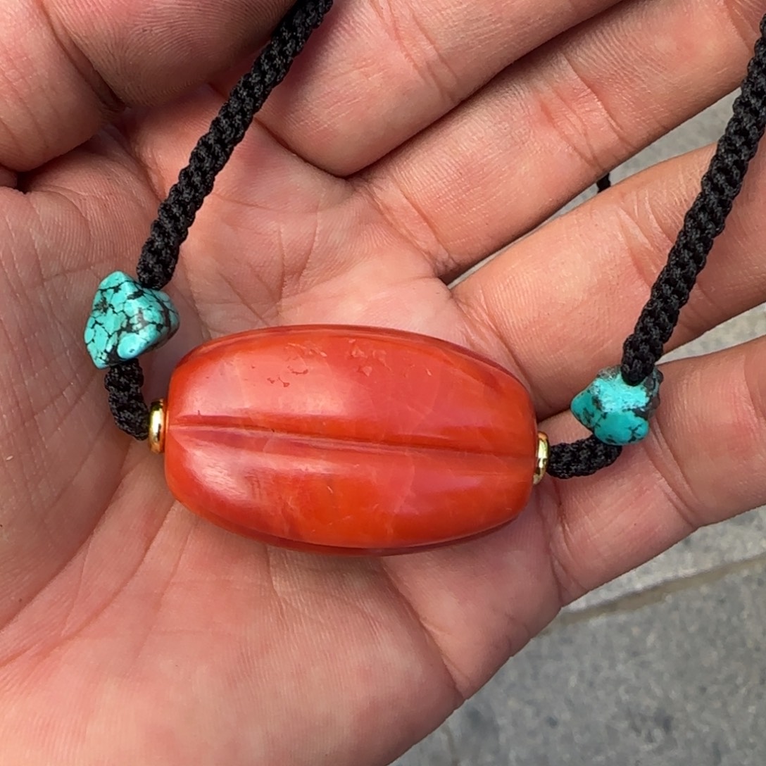 南红玛瑙未镶嵌颈饰