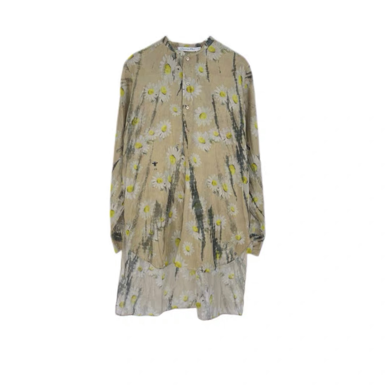 全新未使用 DIOR/迪奥 积分-100汤/P215563152/雏菊前短后长衬衣