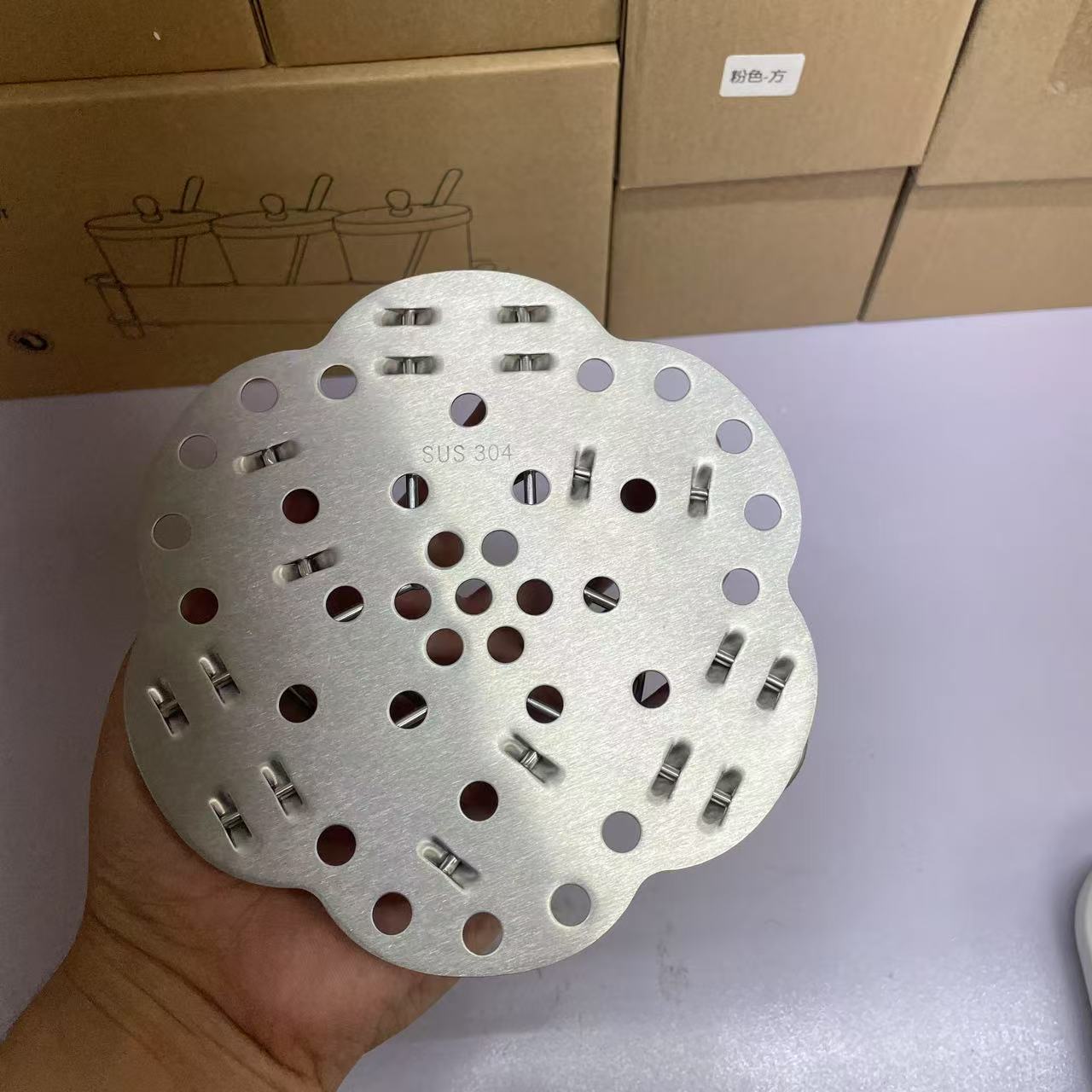 澳芯可伸缩蒸架304不锈钢万能可调蒸盘架家用多功能蒸笼蒸屉隔
