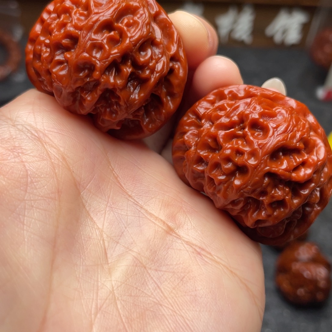 文玩核桃吊坠文玩核桃 手把件 宫灯 41