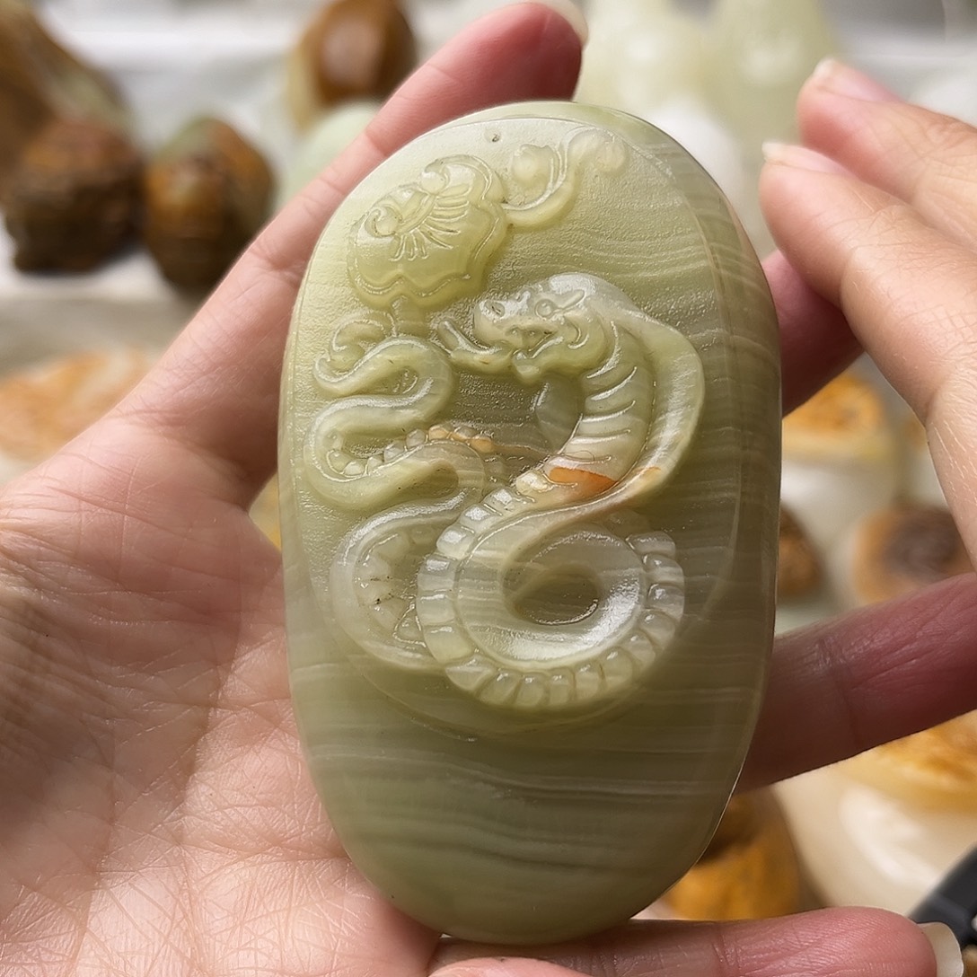 石材古青石不退换蛇