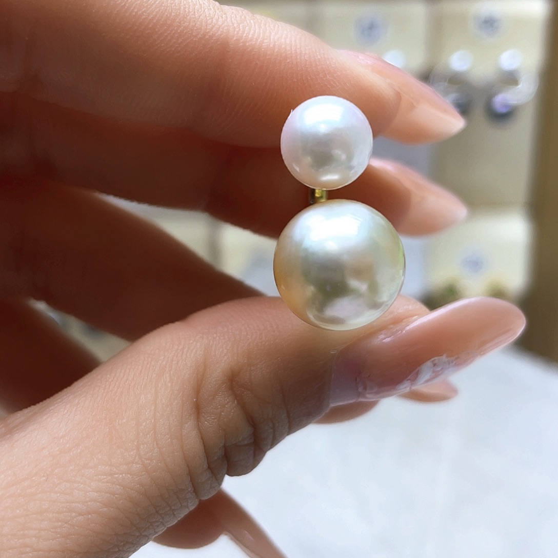 海水珍珠戒指银S925镶嵌