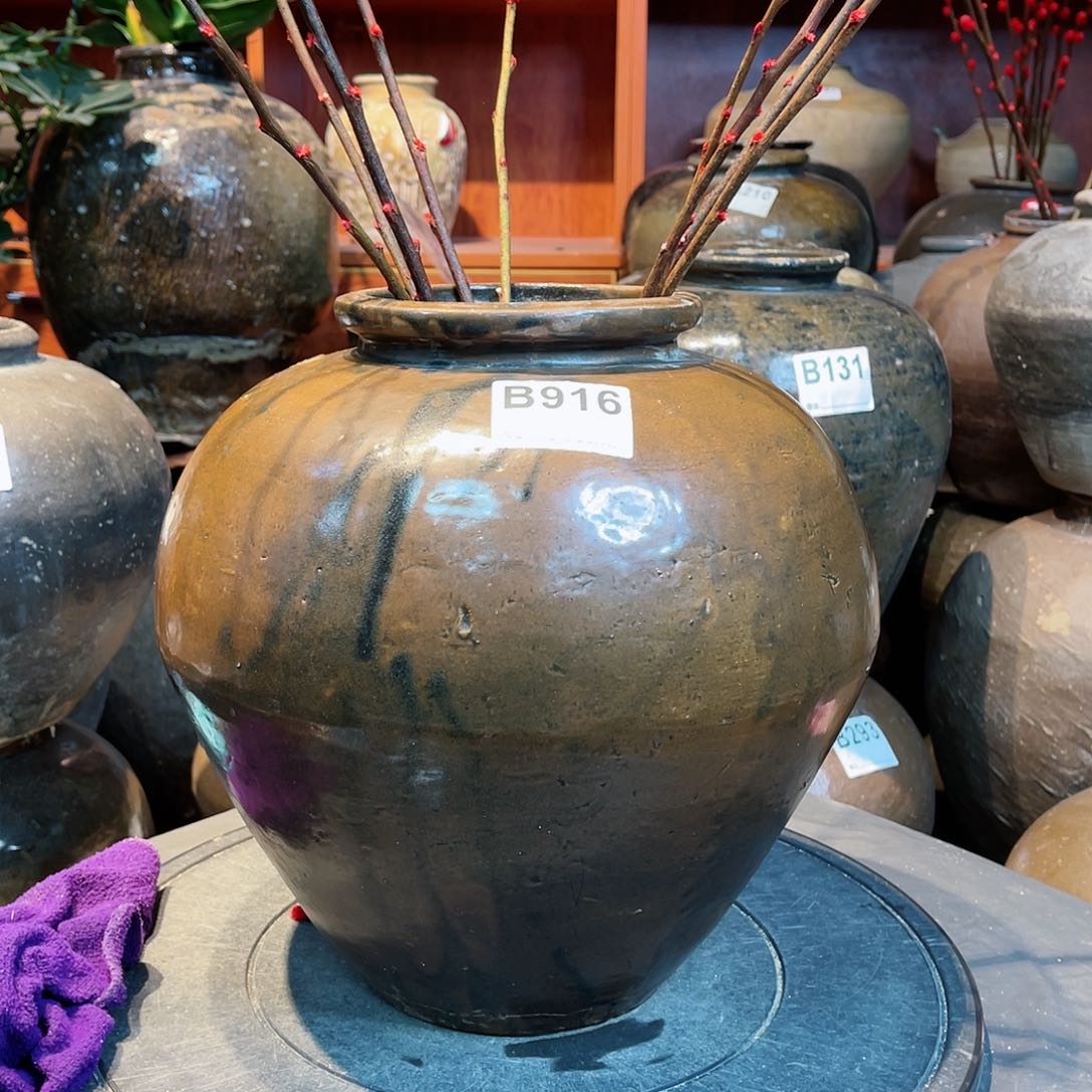 ?****影翔宇老物件老陶罐b916
