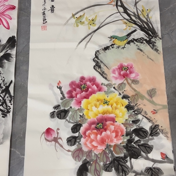 枕书斋画廊的直播间