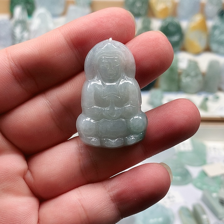 吊坠(不含链)未镶嵌翡翠7观音