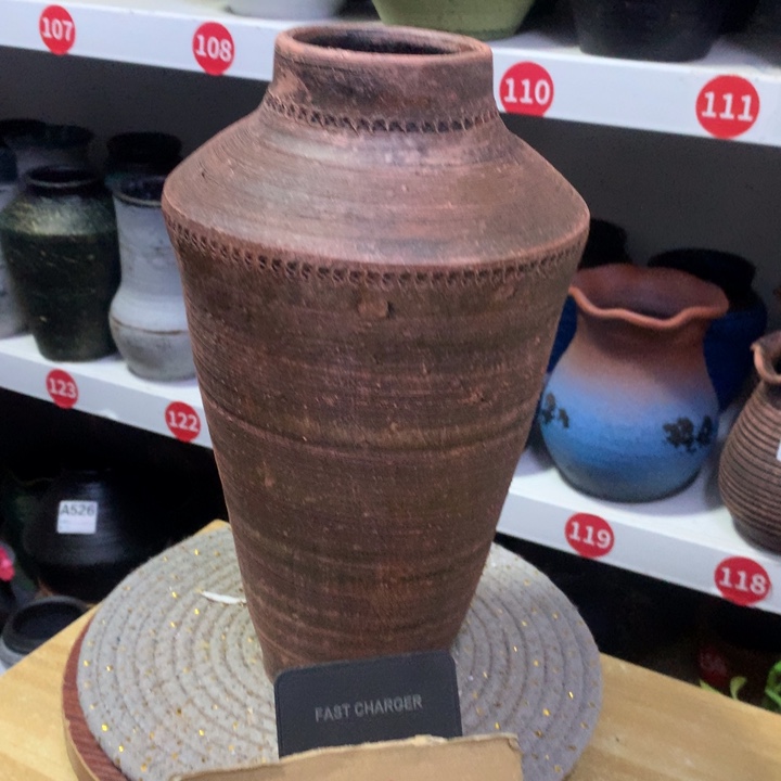 【闪购商品】红陶粗糙盆默认打孔高30口8