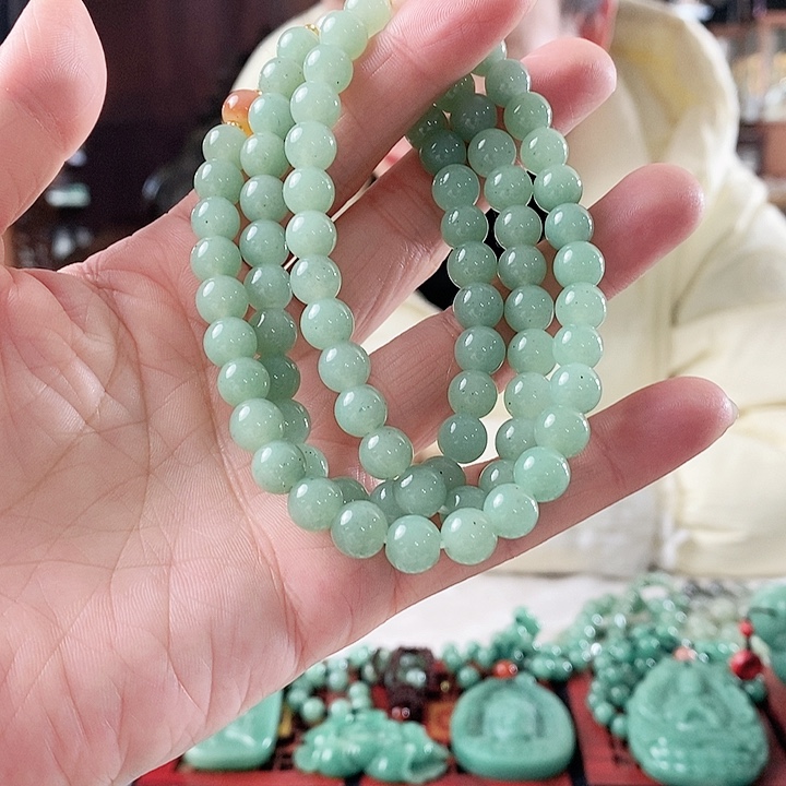 密玉（石英质玉）手链未镶嵌