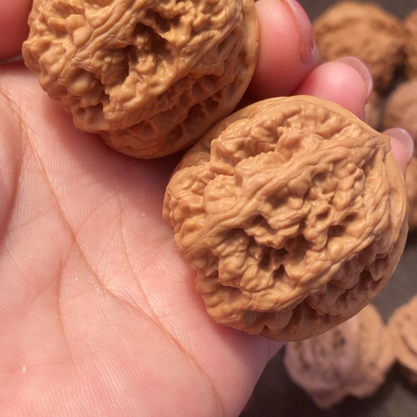 【闪购商品】藤艺把件文玩核桃将军榜一对