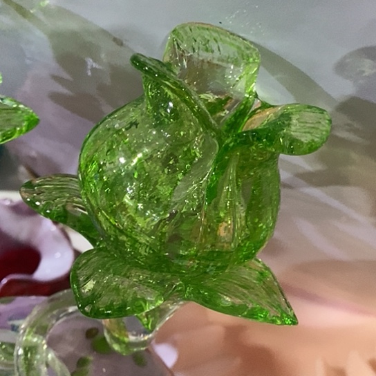 琉璃高度45厘米琉璃夜光玫瑰花