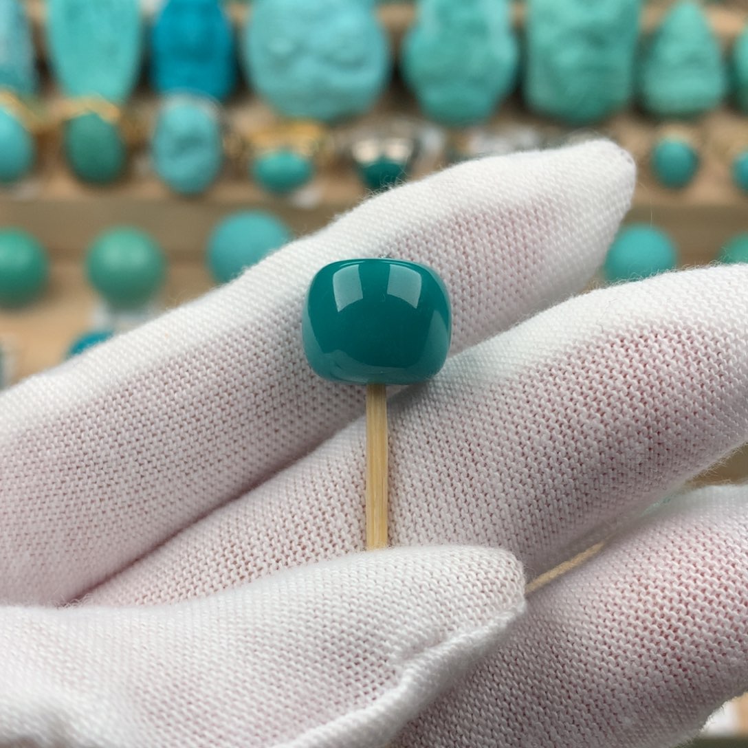 绿松石配饰未镶嵌卡12.5*10.6