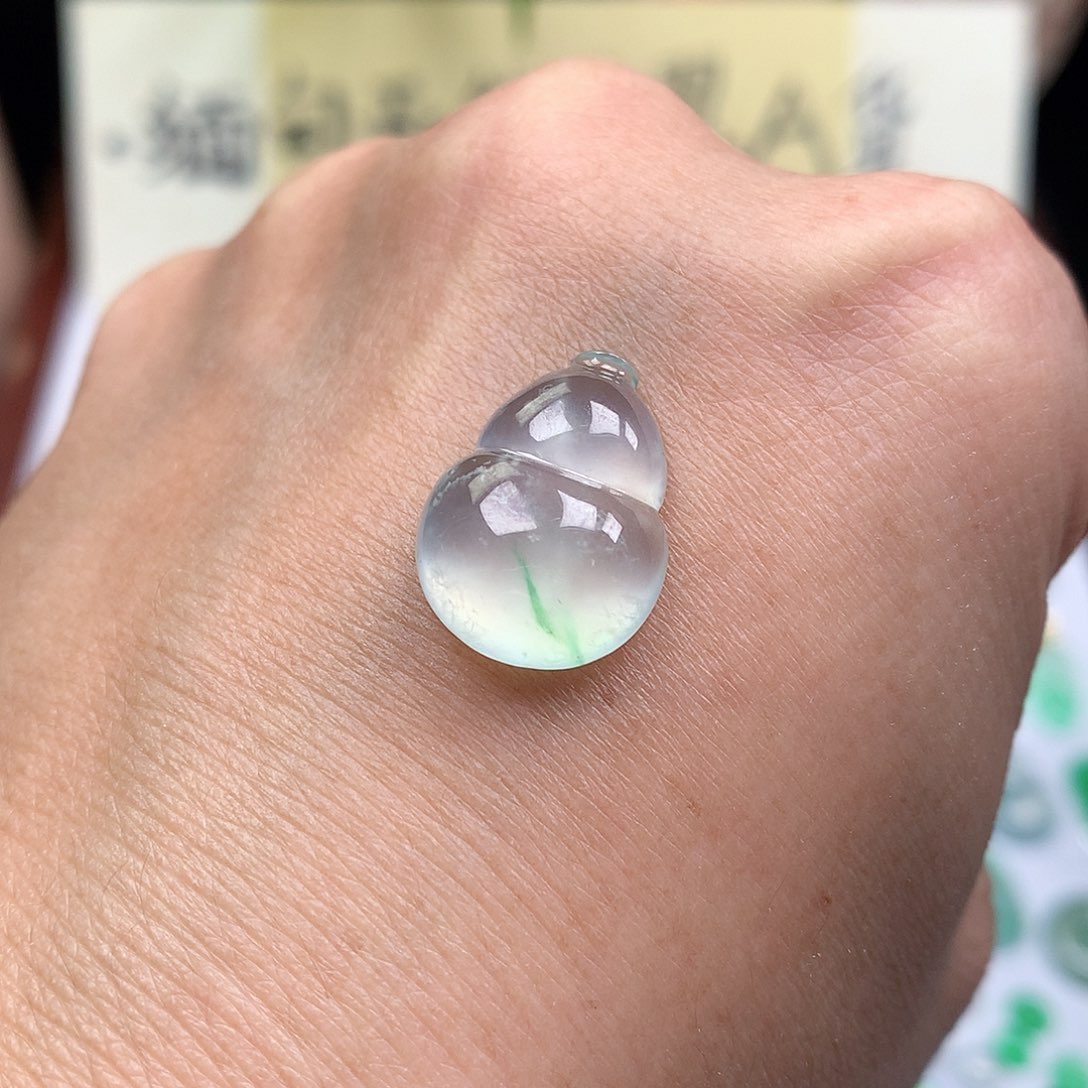 翡翠裸石缅甸天然A货翡翠冰种葫芦