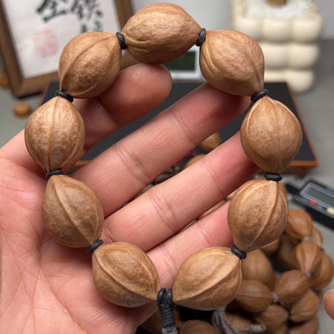 橄榄核手串/手链原生态2129头货