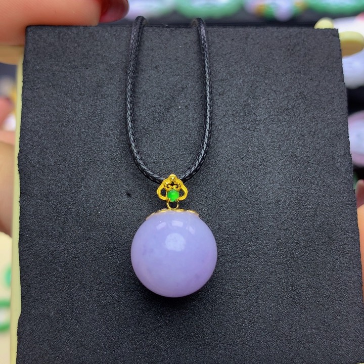 翡翠手链18K金镶嵌西***儿翡翠