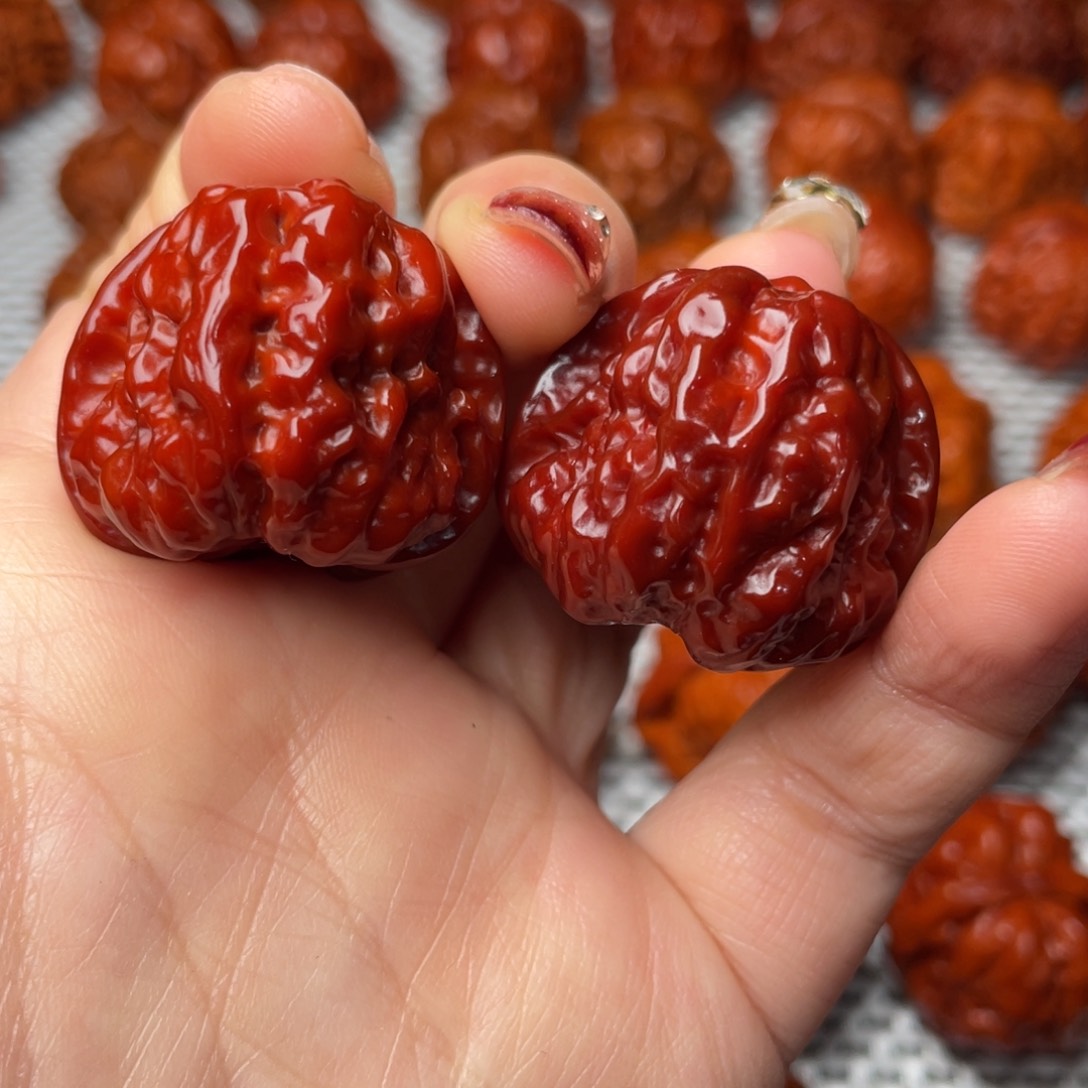 桃核吊坠文玩核桃 手把件 蛤蟆头 32