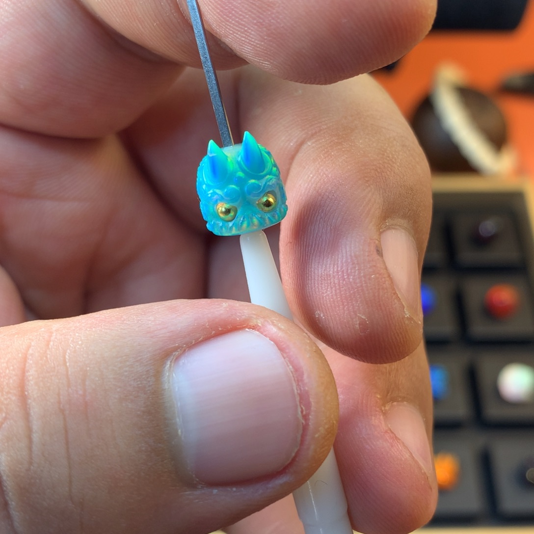 树脂?**把猫052503人工欧泊远山黛阿呆一个