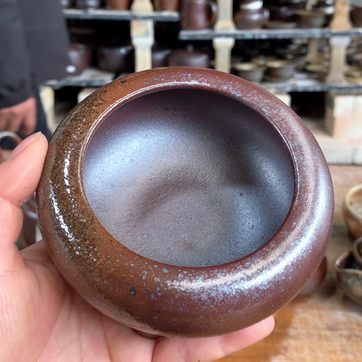 紫砂茶壶纯自然高温无釉裸柴烧