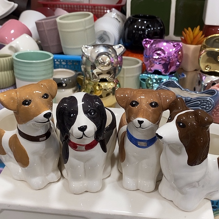 摆件陶盆有孔 瑕疵介意勿拍