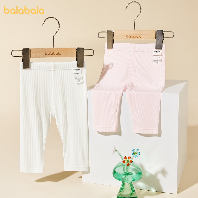 巴拉巴拉女童打底裤儿童裤子七分短裤小童宝宝吸湿透气抗菌亲肤