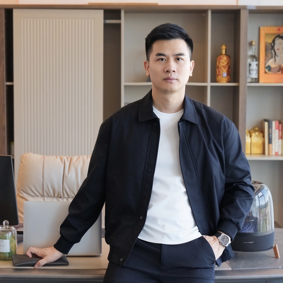 【恒贝】男士轻奢纯色简约夹克春秋商务休闲百搭按扣上衣外套