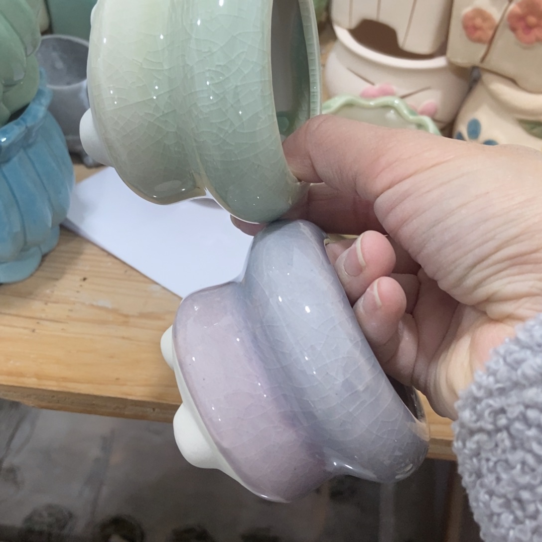 红陶高温陶瓷花盆