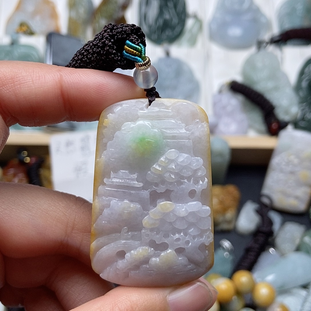 翡翠吊坠(不含链)未镶嵌翡翠