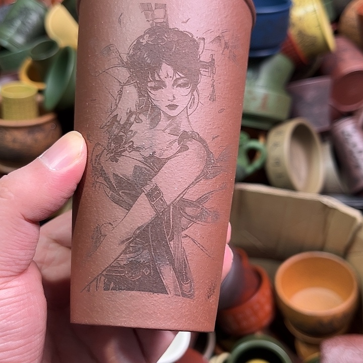 紫砂茶杯全手工紫砂主人杯