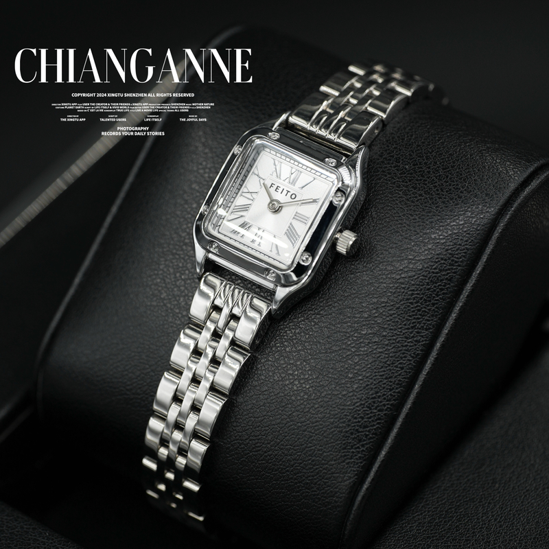 【送手链】防水女士手表女款腕表百搭女表轻奢时尚新款气质石英礼物