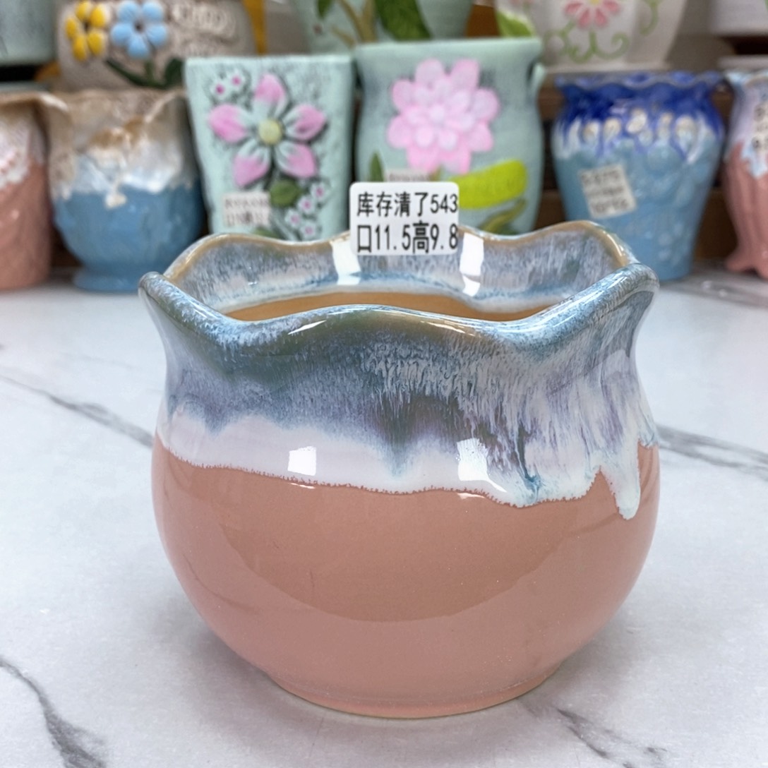 夏西陶瓷花盆@@5543