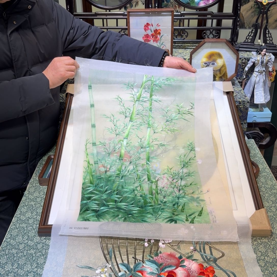 刺绣手工苏绣工艺单面绣片