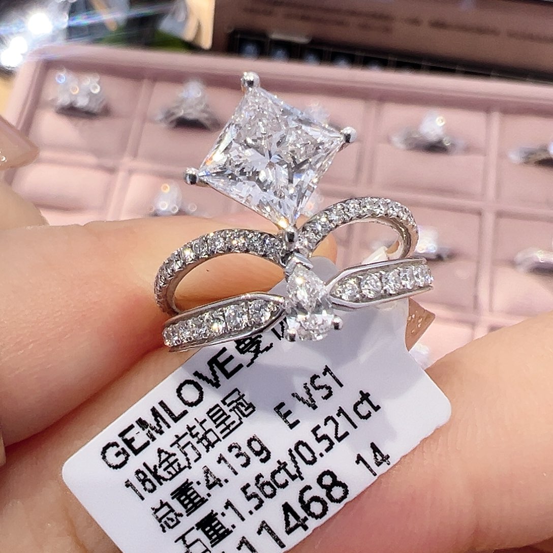 18K金镶嵌实验室培育钻石