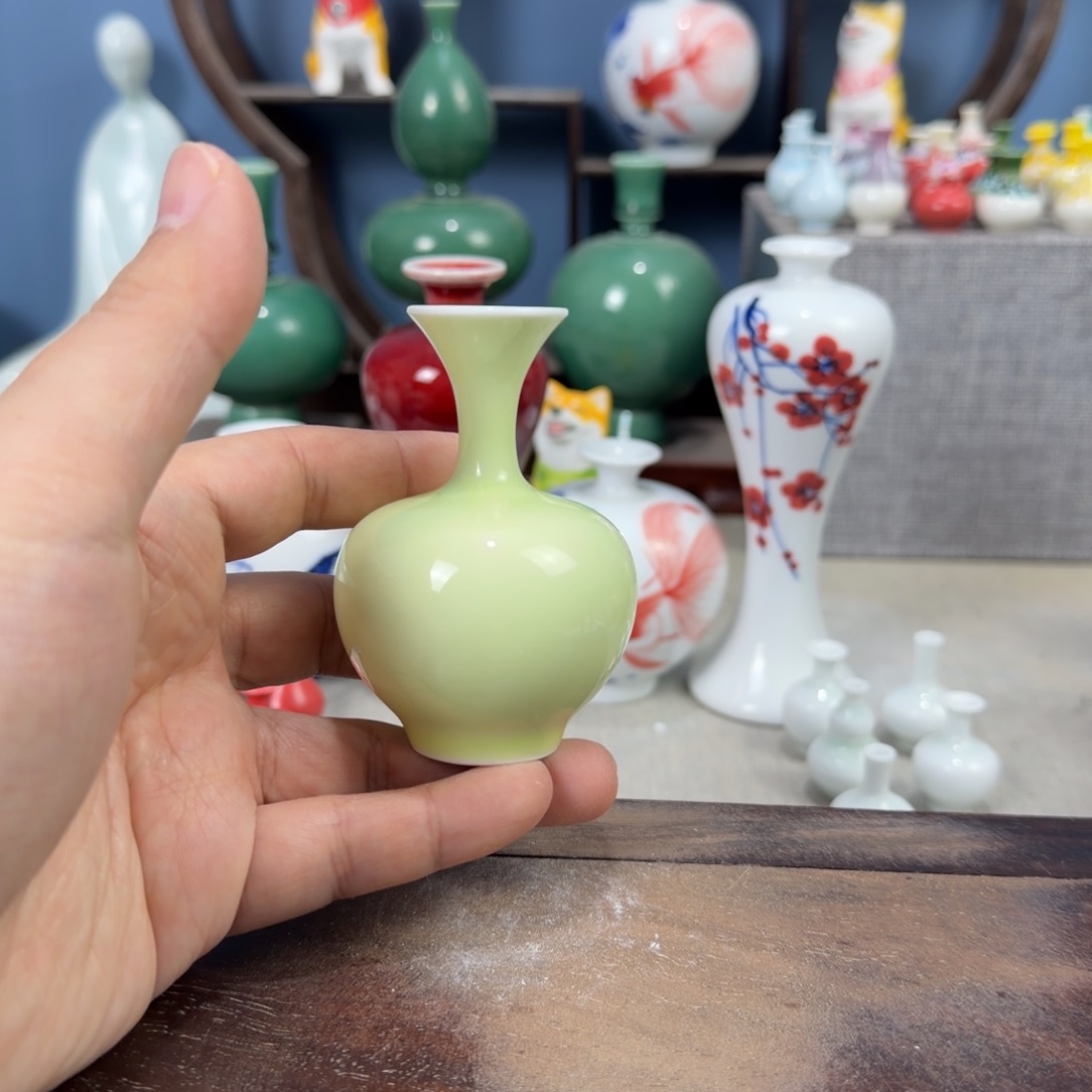陶瓷手工小花器摆件