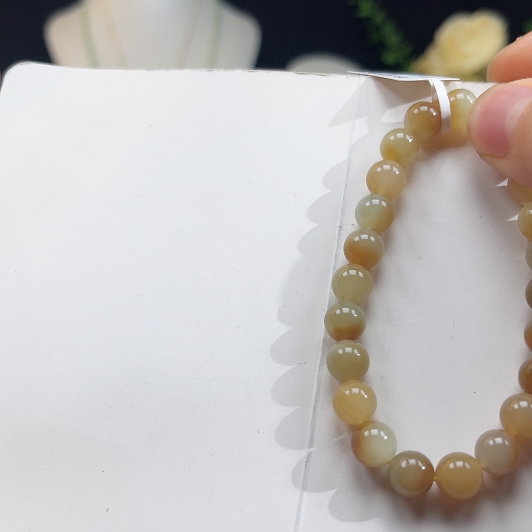 蒽***钥和田玉未镶嵌手链