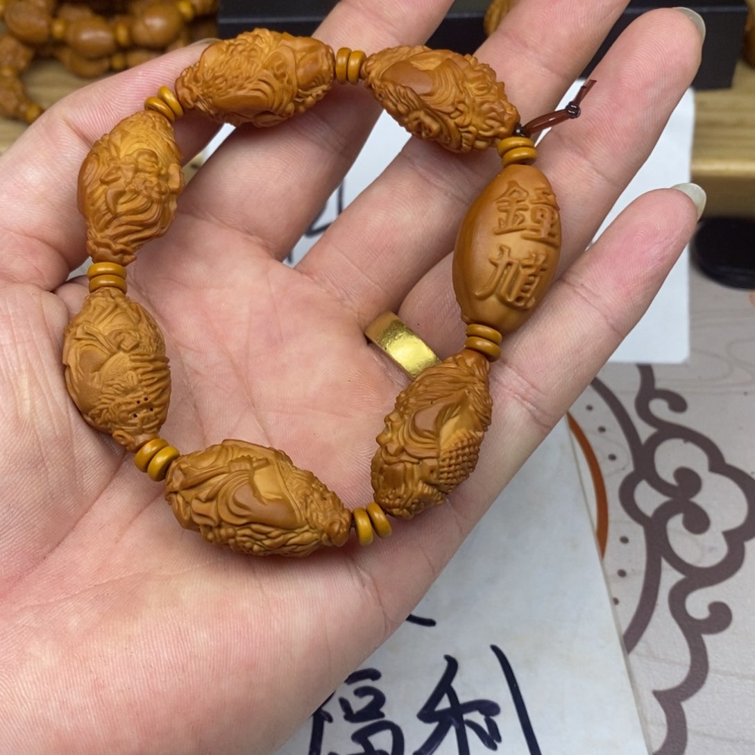 橄榄核手串/手链橄榄核橄榄核雕刻强