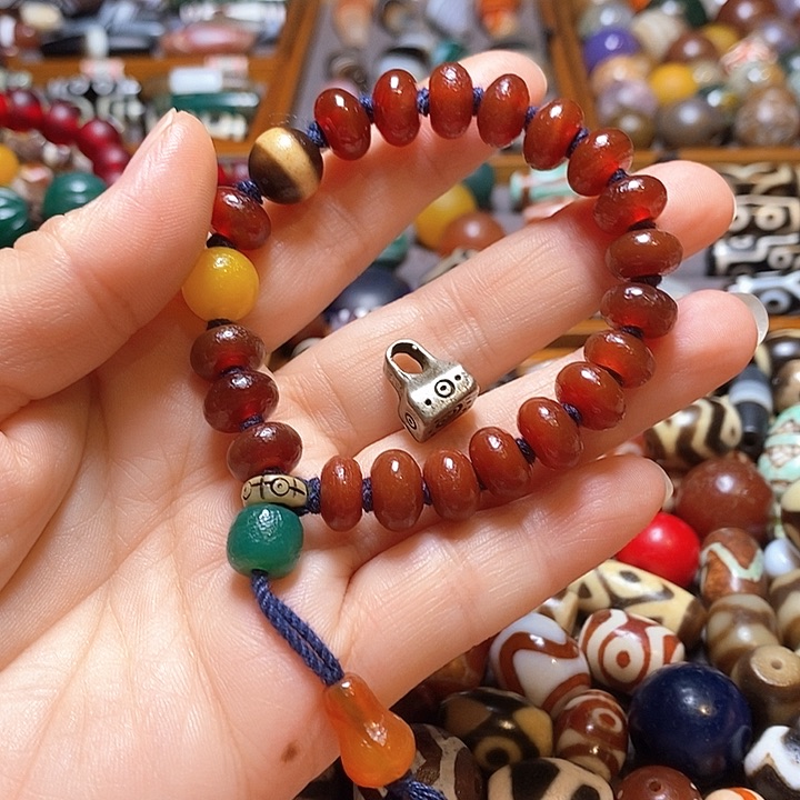 真***梦玛瑙/玉髓颈饰未镶嵌