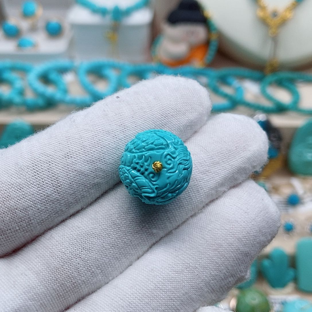 绿松石珠宝奇石未镶嵌