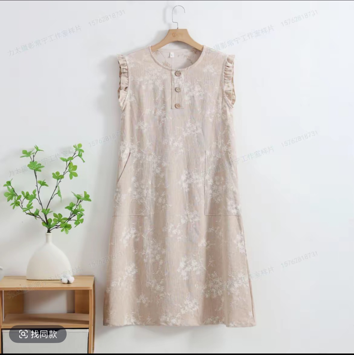 丽平家-棉麻透气柔软吸湿排汗家居服可外出穿搭、超划算