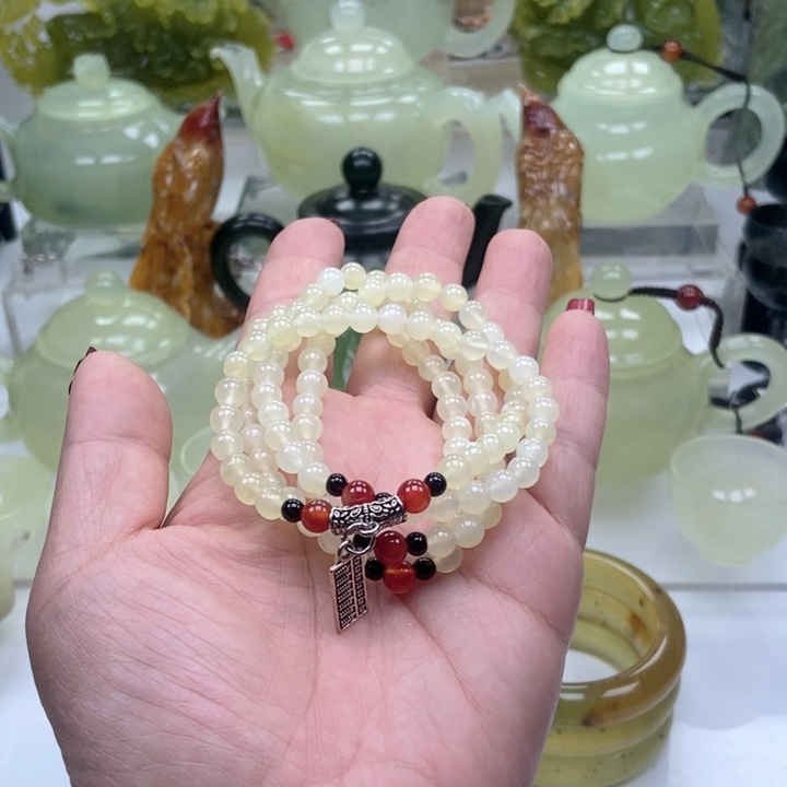 蛇纹石玉手链未镶嵌