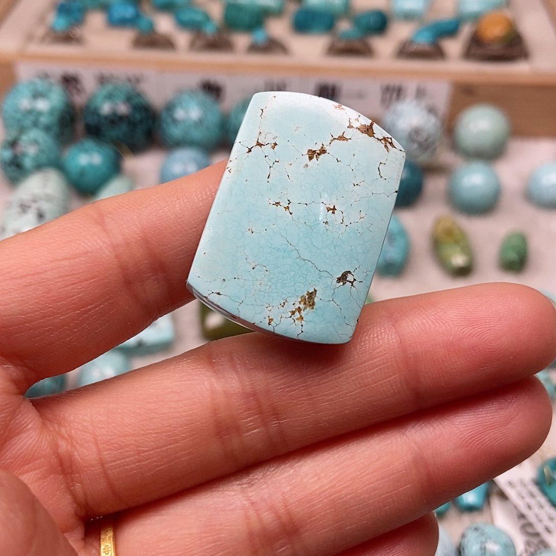 未镶嵌绿松石珠宝半成品