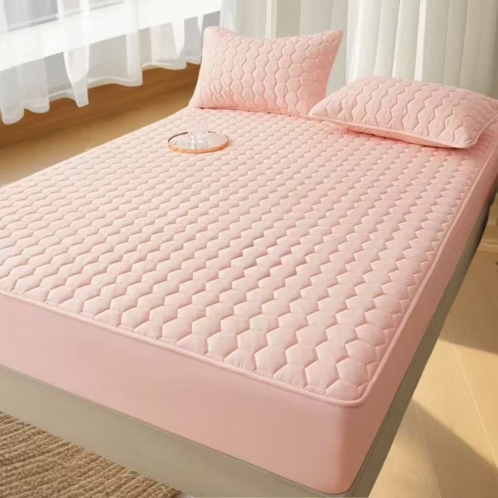 冬季夹棉加厚水洗棉床笠床罩保护床垫三层加厚防滑防跑隔脏防尘