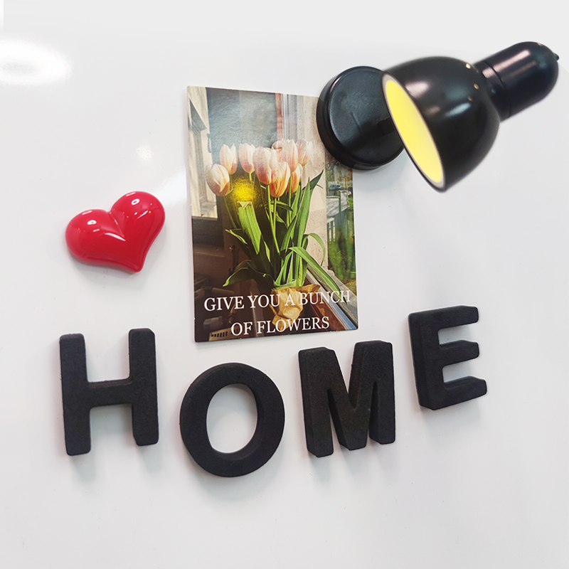 brandland白板装饰磁贴eva字母组合英文单词带磁力小台灯黑板配件