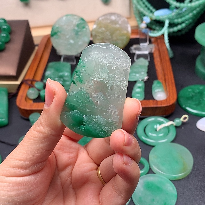 未镶嵌石英岩玉珠宝半成品豪*