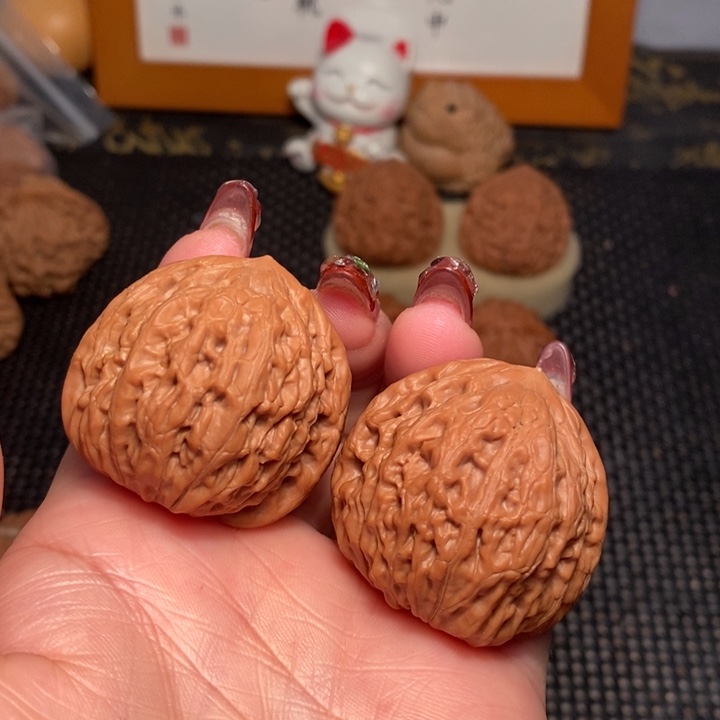 文玩核桃把件39铁锤